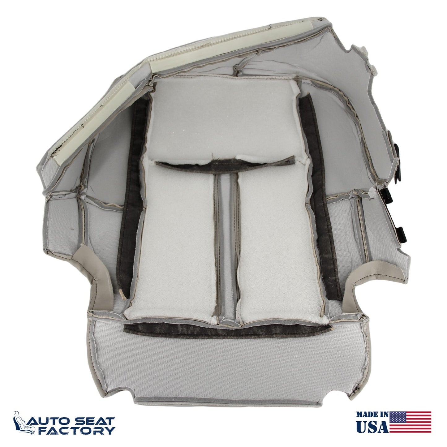 Fits 2010 - 2019 Lincoln MKT Driver Bottom Gray Vinyl Seat Cover, Perforated - OEM-Style Replacement Seat Cover