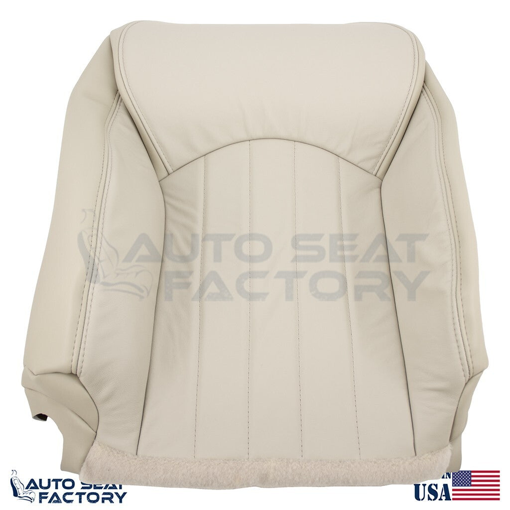 2014 - 2017 Fits Infiniti QX50 PASSENGER Top & Bottom Wheat Vinyl Seat Covers - OEM-Style Replacement Seat Cover