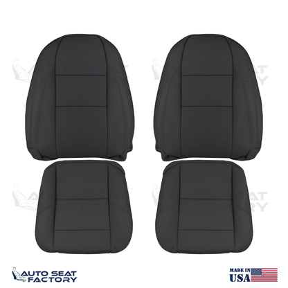 Fits 2007 - 2010 Volvo C70 Left & Right Top & Bottom Black Vinyl Seat Covers - OEM-Style Replacement Seat Cover