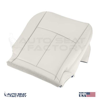 2014 - 2020 Fits Infiniti Q50 LEFT & RIGHT Bottom Gray Leather SOLID Seat Covers - OEM-Style Replacement Seat Cover