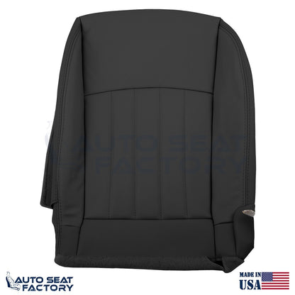 2014 - 2017 Fits Infiniti QX50 PASSENGER Top & Bottom Black Leather Seat Covers - OEM-Style Replacement Seat Cover