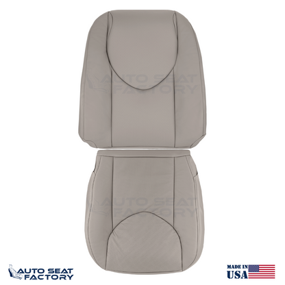 2006 - 2008 Fits Toyota RAV4 Perforated Driver Taupe Vinyl Seat Covers 2PCS - OEM-Style Replacement Seat Cover