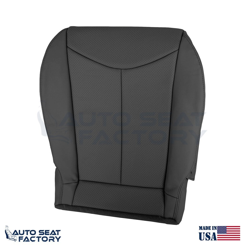 2009 - 2013 Fits Infiniti G37 Coupe Front Bottom Blk Vinyl Seat Cover, Perf. 2PC - OEM-Style Replacement Seat Cover