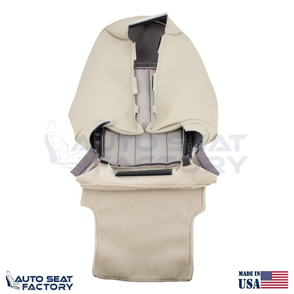 2014 - 2017 Fits Infiniti QX50 PASSENGER Top & Bottom Wheat Vinyl Seat Covers - OEM-Style Replacement Seat Cover