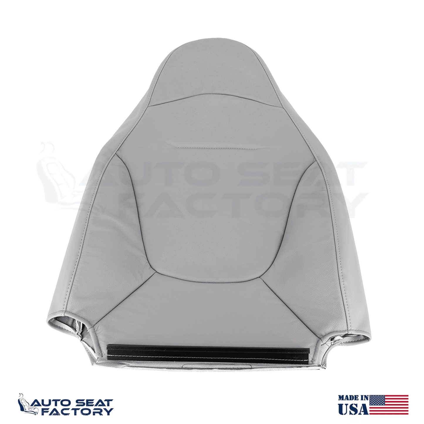 Fits 1997 - 2001 Ford Expedition Front Gray Leather Replacement Seat Covers - OEM-Style Replacement Seat Cover