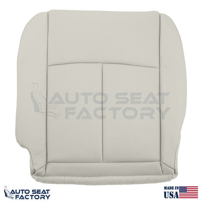 2014 - 2020 Fits Infiniti Q50 Driver Bottom Gray Vinyl Seat Cover, PERFORATED - OEM-Style Replacement Seat Cover