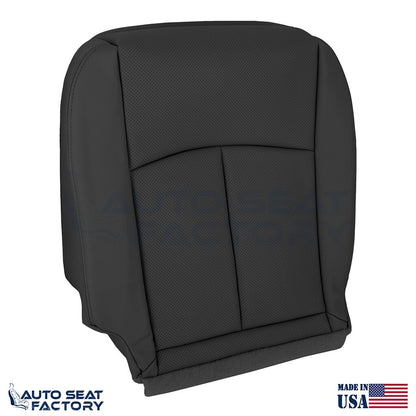 2014 - 2020 Fits Infiniti Q50 LEFT & RIGHT Bottom Black Vinyl Seat Covers, PERF. - OEM-Style Replacement Seat Cover