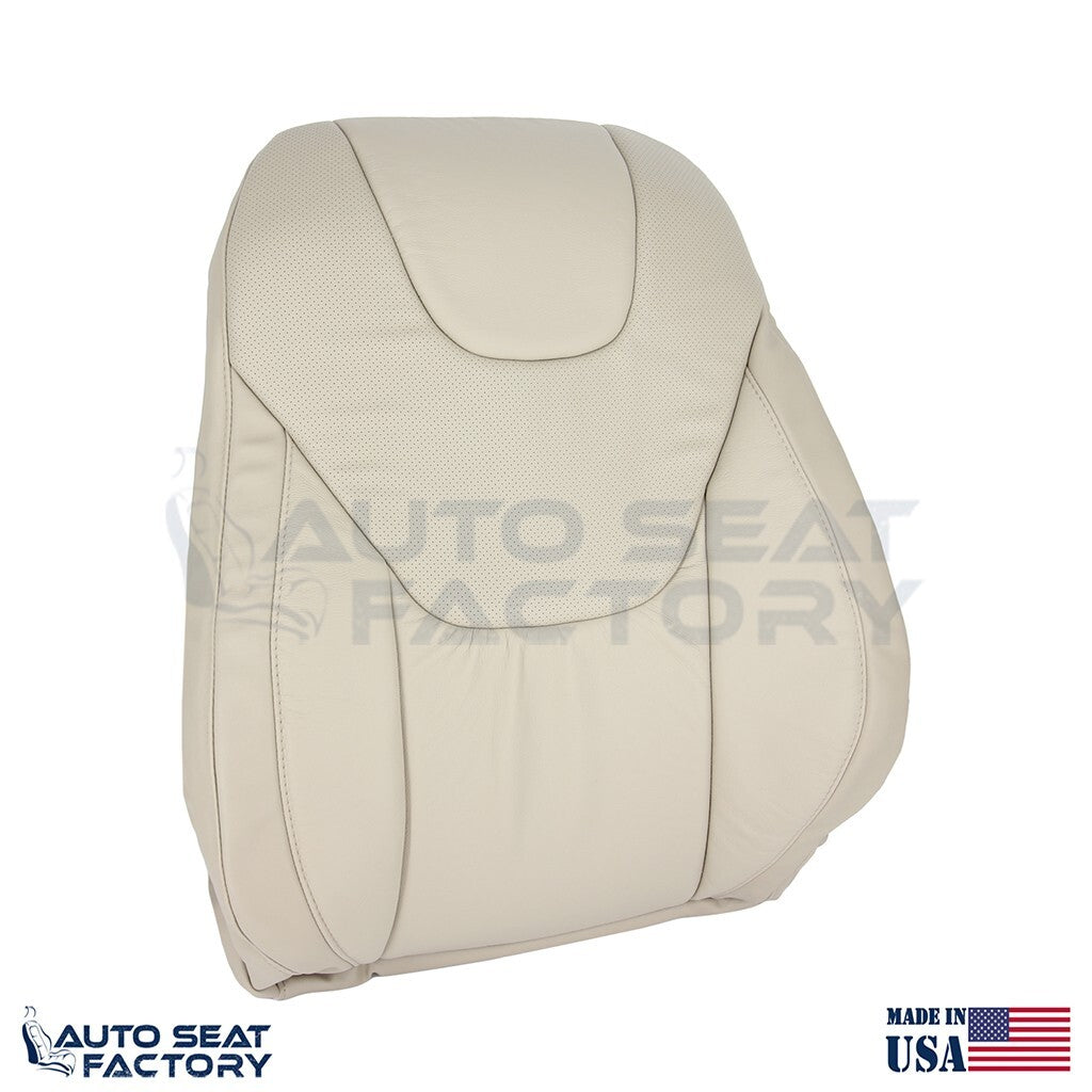 Fits 2013 - 2017 Ford Edge Titanium Perf. Driver Top Bottom Tan Vinyl Seat Cover - OEM-Style Replacement Seat Cover