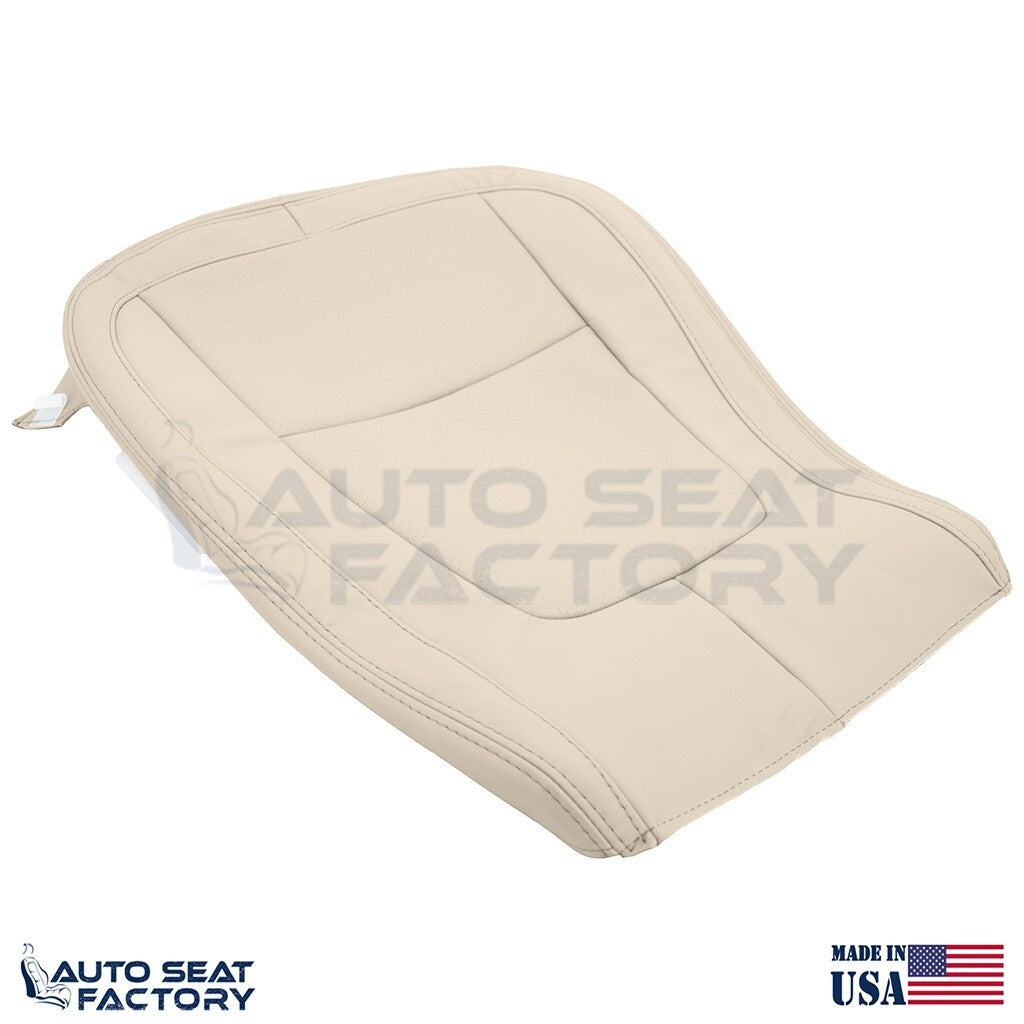 2009 - 2015 Fits Jaguar XF X2 Driver Bottom Tan Vinyl Seat Cover, Perforated - OEM-Style Replacement Seat Cover