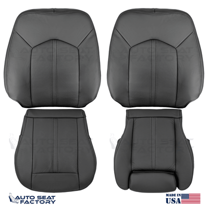 Replacement 2010 - 2016 Fits Cadillac SRX Ebony Vinyl Seat Covers, Perforated - OEM-Style Replacement Seat Cover