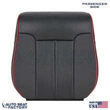 2011 - 2014 Ford F-150 PASSENGER Top Perforated Black Seat Cover w/ Red Piping - OEM-Style Replacement Seat Cover
