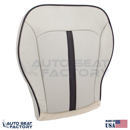 2011 -2015 Fits Lincoln MKX RIGHT Bottom Ceramic/black Leather Seat Cover, Perf - OEM-Style Replacement Seat Cover