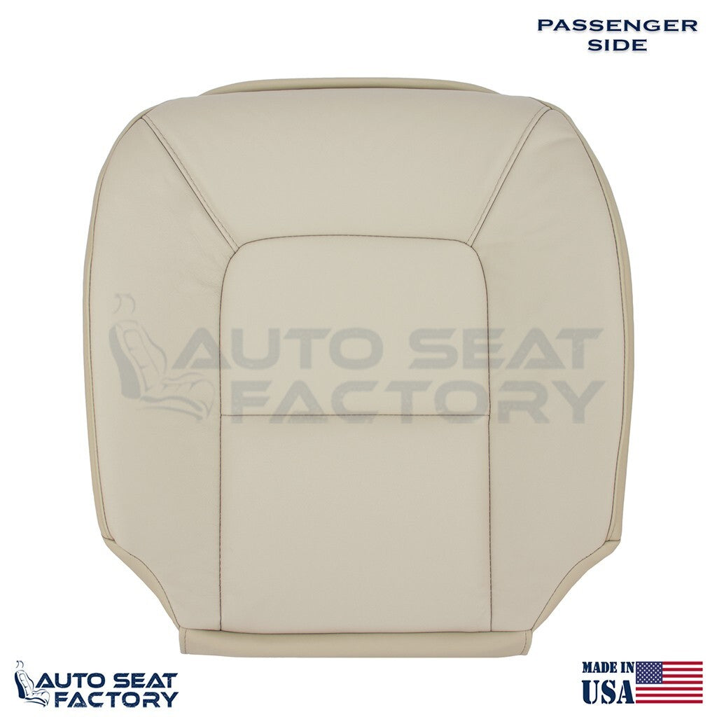 Replacement Fits 2007 - 2016 Volvo S80 PASSENGER Bottom Tan Leather Seat Cover - OEM-Style Replacement Seat Cover