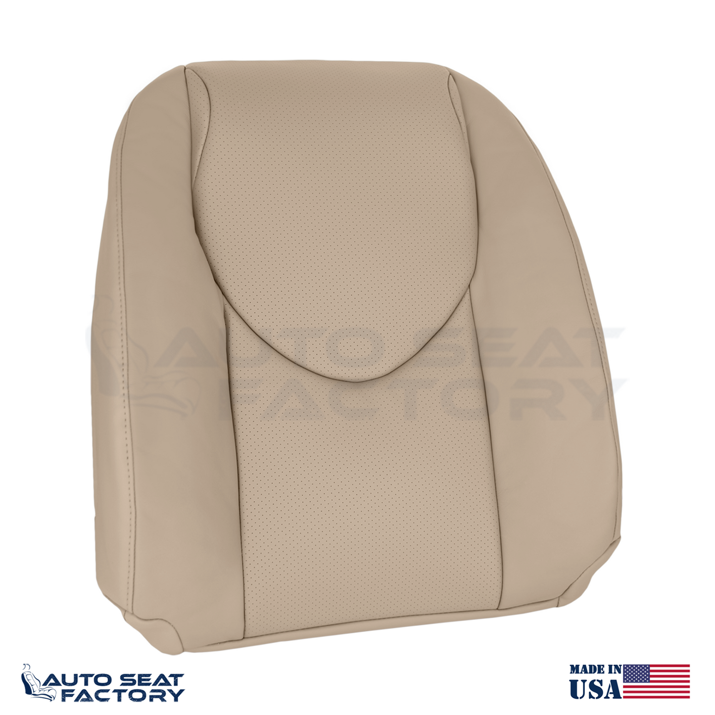 2009 - 2012 FITS Toyota RAV4 Driver Top & Bottom Beige Seat Covers Perforated VL - OEM-Style Replacement Seat Cover