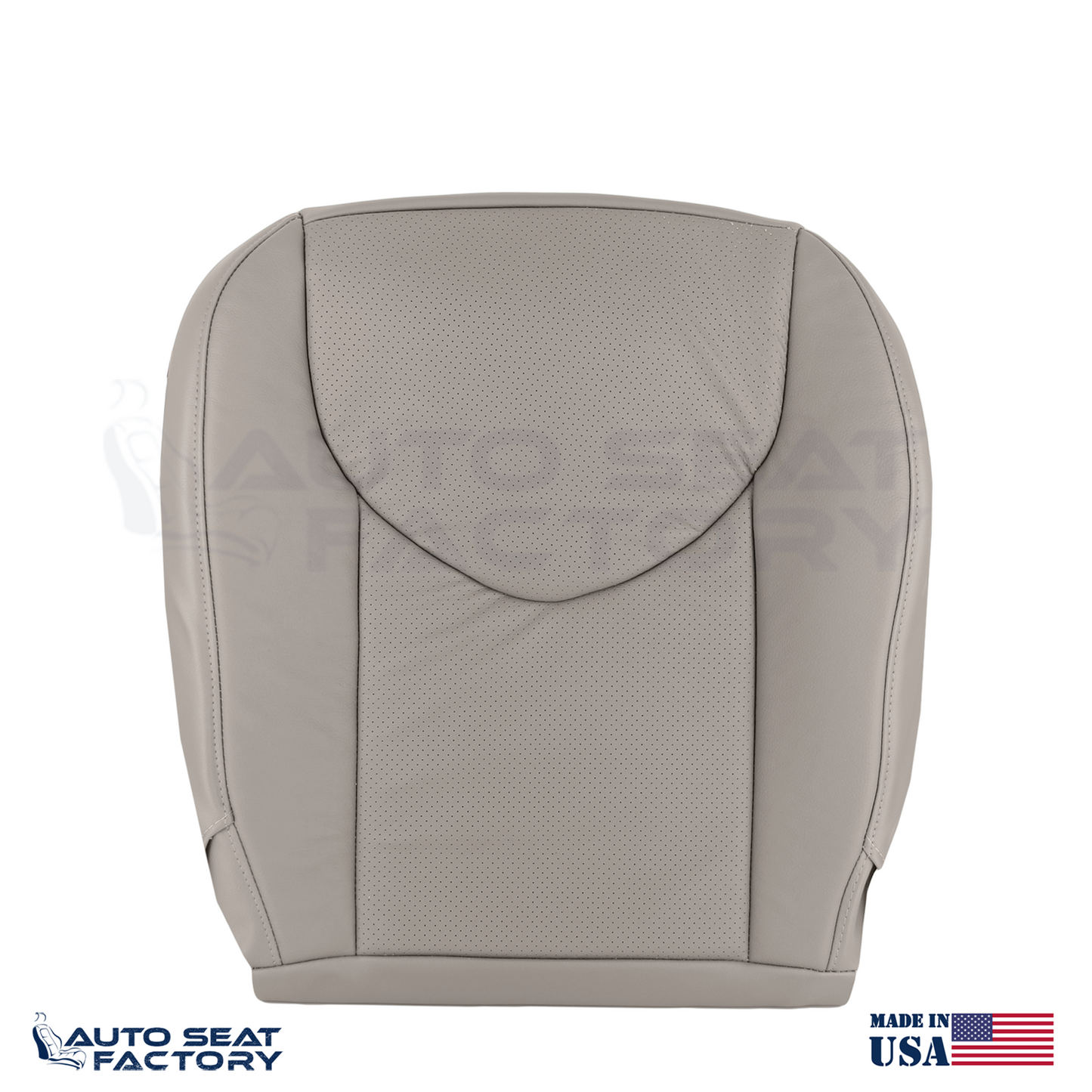 2006 - 2008 Fits Toyota RAV4 Perforated PASSENGER Bottom Taupe Vinyl Seat Cover - OEM-Style Replacement Seat Cover