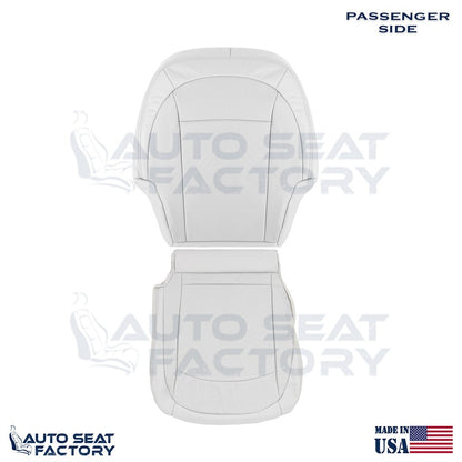 2011 - 2013 Fits Nissan Rogue PASSENGER Top & Bottom Perf Gray Vinyl Seat Covers - OEM-Style Replacement Seat Cover