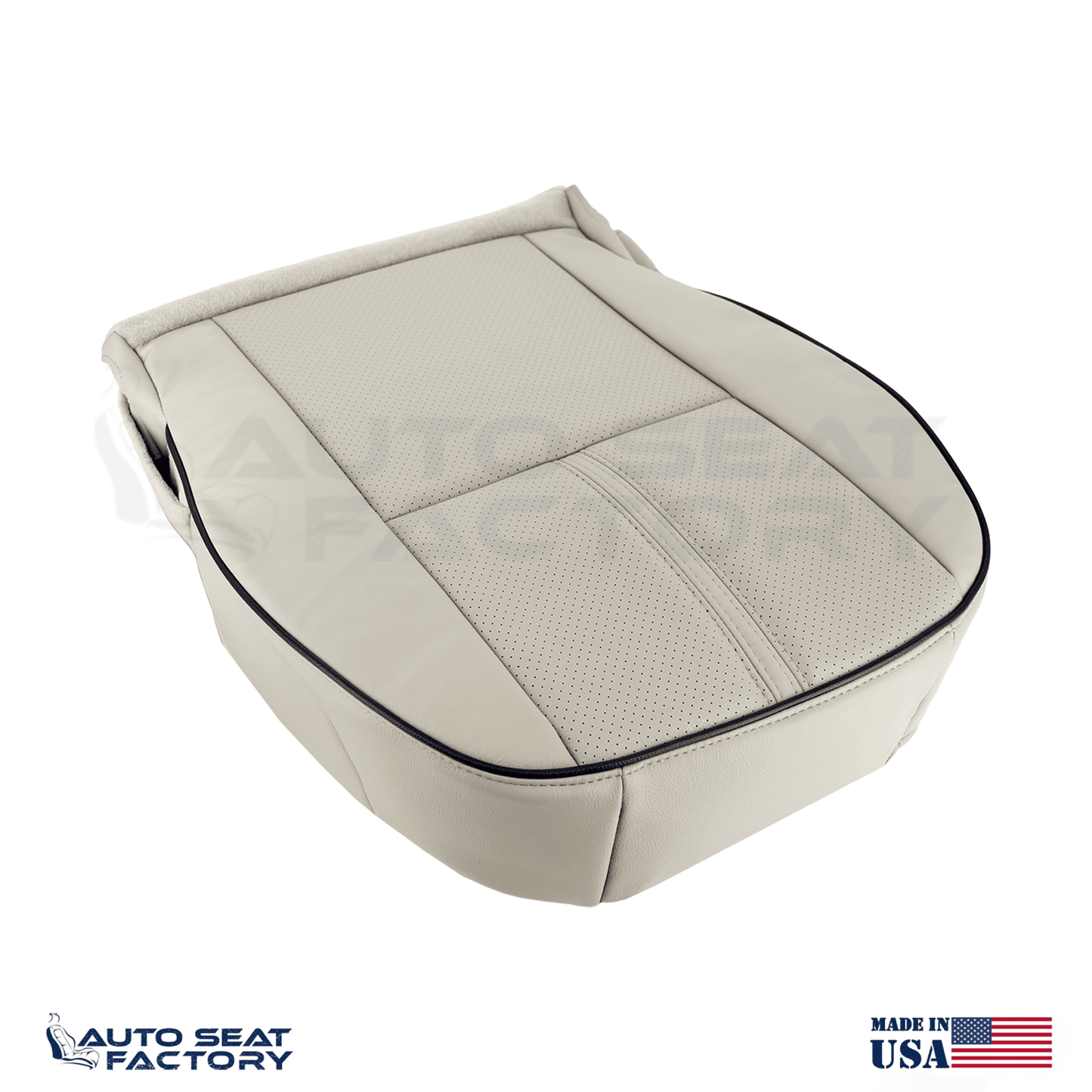 Fits 2010 - 2012 Lincoln MKZ Perforated PASSENGER Bottom Tan Seat Cover - OEM-Style Replacement Seat Cover