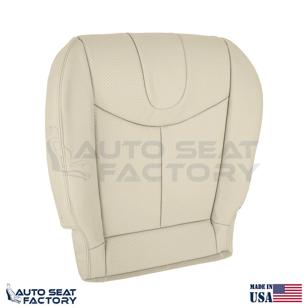 2009 - 2013 Fits Infiniti G37 Coupe Front 2PC Bottom Tan Vinyl Seat Cover, Perf. - OEM-Style Replacement Seat Cover