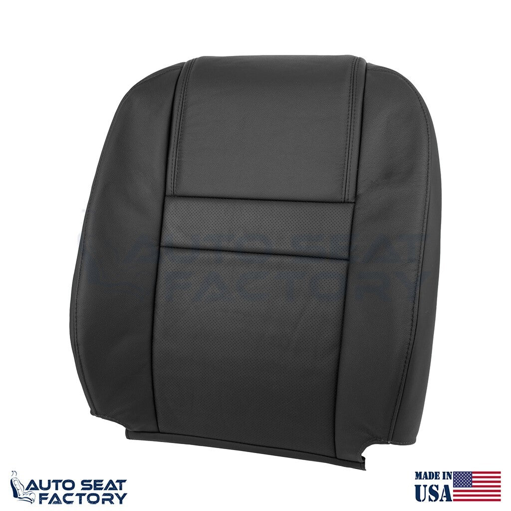 Fits 2006 2007 Chevy Monte Carlo PASSENGER Top Perforated Black Vinyl Seat Cover - OEM-Style Replacement Seat Cover