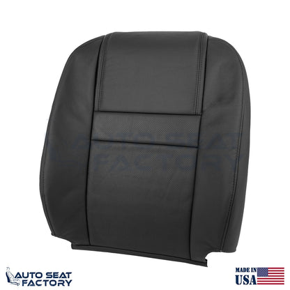 Fits 2006 2007 Chevy Monte Carlo PASSENGER Top Perforated Black Vinyl Seat Cover - OEM-Style Replacement Seat Cover