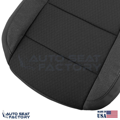 2019 - 2022 Chevy Silverado/ GMC Sierra PASSENGER Bottom Black Cloth Seat Cover - OEM-Style Replacement Seat Cover