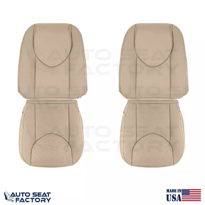 2009 - 2012 Fits Toyota RAV4 Front Left Right BEIGE Vinyl Seat Cover, Perf. - OEM-Style Replacement Seat Cover