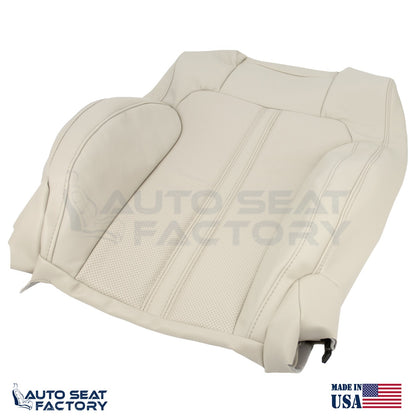 Fits 2009 - 2012 Lincoln MKS RIGHT Top Lt. Camel Vinyl Seat Cover, Perforated - OEM-Style Replacement Seat Cover