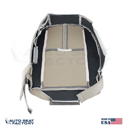 Fits 2010 - 2012 Lincoln MKZ Driver Bottom Tan Leather Seat Cover, Perforated - OEM-Style Replacement Seat Cover