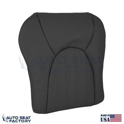 Replacement 1997 - 2000 Jaguar XK8 PASSENGER Bottom Black Leather Seat Covers - OEM-Style Replacement Seat Cover