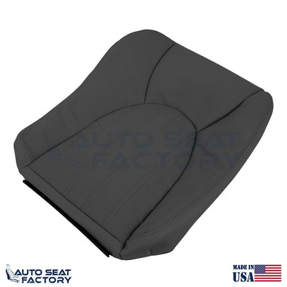 Replacement 1997 - 2000 Jaguar XK8 PASSENGER Bottom Black Leather Seat Covers - OEM-Style Replacement Seat Cover