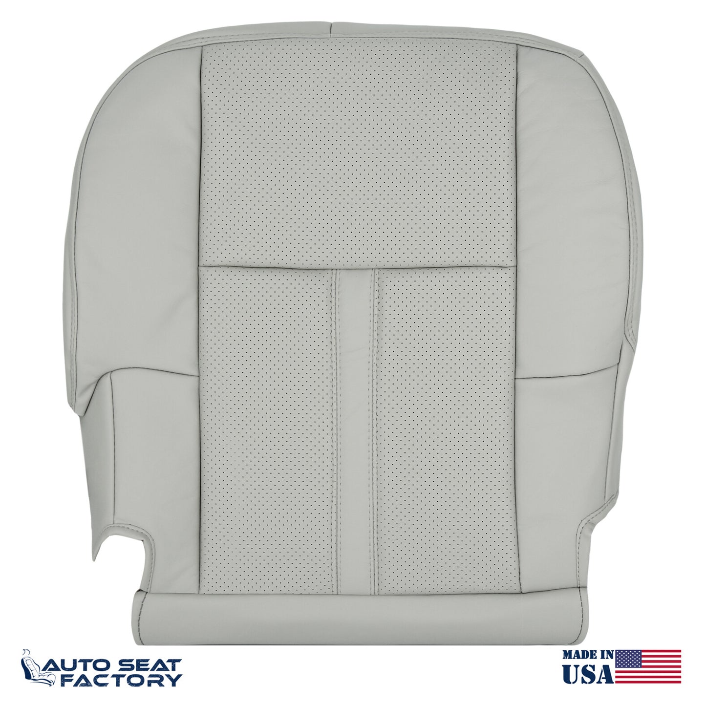 Fits 2010 - 2019 Lincoln MKT Driver Side Bottom Vinyl Seat Cover, Perforated - OEM-Style Replacement Seat Cover