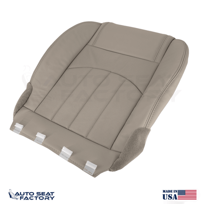 Fits 2013 - 2017 GMC Acadia Perforated PASSENGER Bottom Dune Vinyl Seat Cover - OEM-Style Replacement Seat Cover