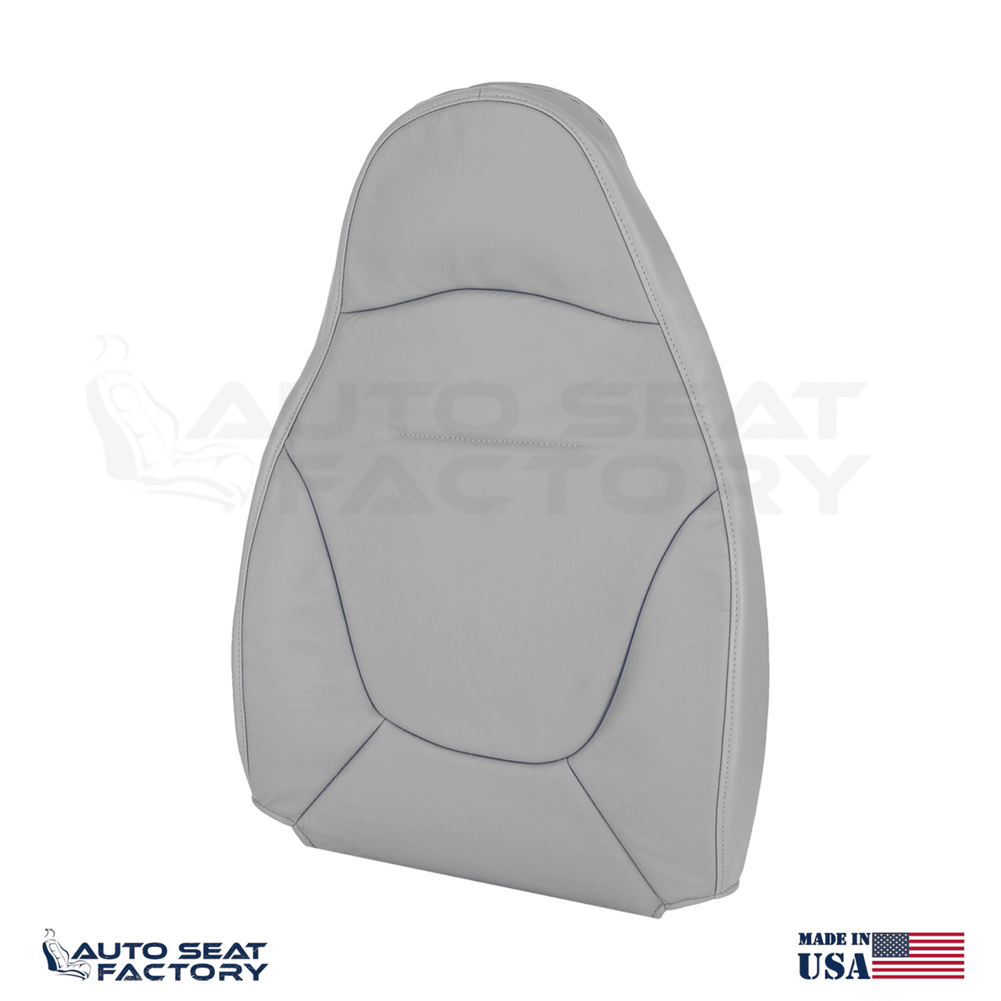 Fits 1997 - 2001 Ford Expedition Front Gray Leather Replacement Seat Covers - OEM-Style Replacement Seat Cover