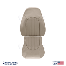 2001-2005 Fits Jaguar XK8 XKR Driver Top & Bottom SDC Coffee Leather Seat Covers - OEM-Style Replacement Seat Cover