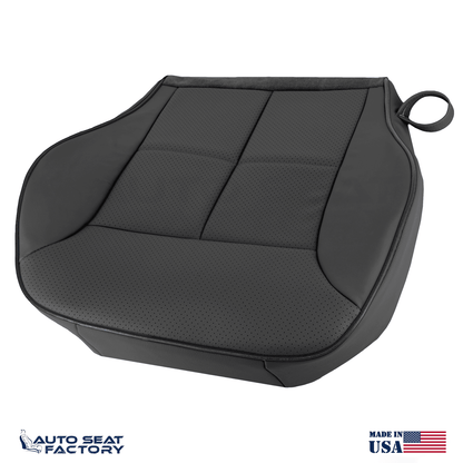 Fits 2007 - 2010 Lincoln MKX Perf RIGHT Bottom Black Leather Seat Cover + Piping - OEM-Style Replacement Seat Cover