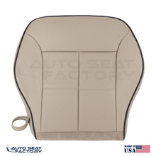 Fits 2007 - 2010 Lincoln MKX Driver Bottom Lt Camel Vinyl Seat Cover + Piping - OEM-Style Replacement Seat Cover