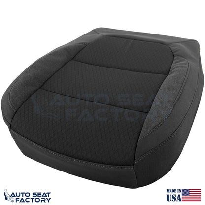 2019 - 2022 Chevy Silverado GMC Sierra Right Left Bottom Black Cloth Seat Covers - OEM-Style Replacement Seat Cover