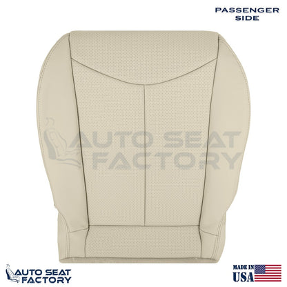 2009 - 2013 Fits Infiniti G37 Coupe Front 2PC Bottom Tan Vinyl Seat Cover, Perf. - OEM-Style Replacement Seat Cover