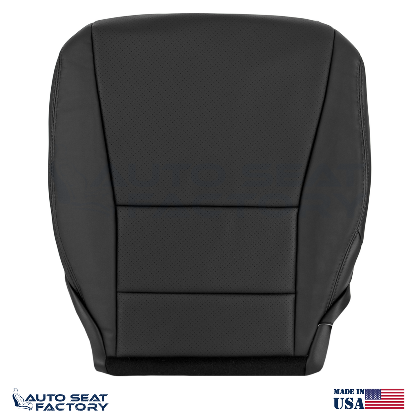 Fits 2013 - 2017 Honda Accord Driver Passenger Perforated Vinyl Seat Covers - OEM-Style Replacement Seat Cover