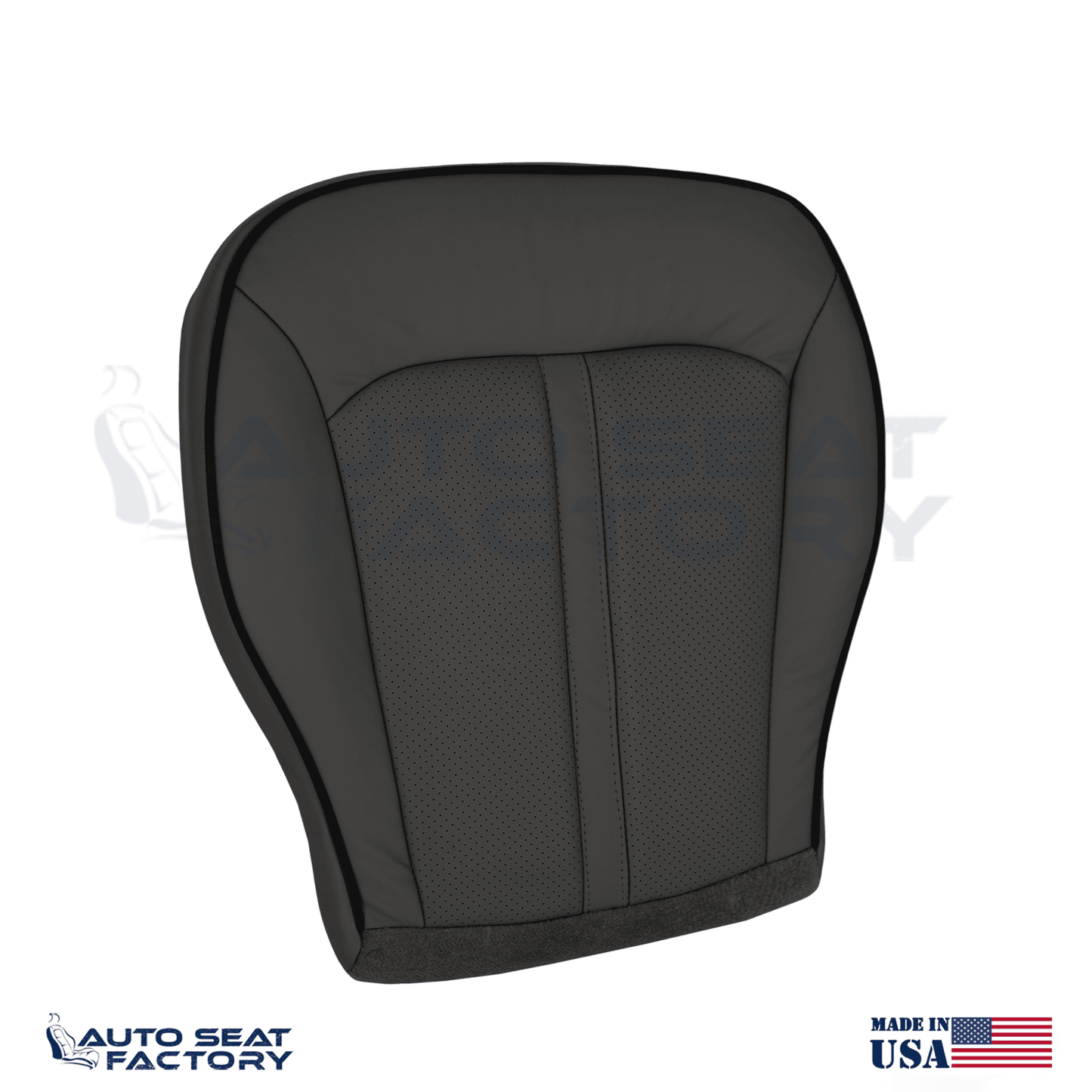 Replacement 2011 -2015 Lincoln MKX Perforated Black Vinyl Seat Covers 4PCS - OEM-Style Replacement Seat Cover