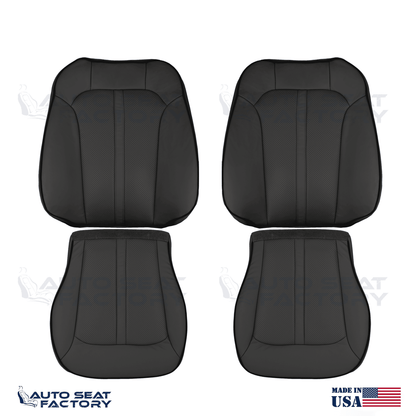 Replacement 2011 -2015 Lincoln MKX Perforated Black Vinyl Seat Covers 4PCS - OEM-Style Replacement Seat Cover