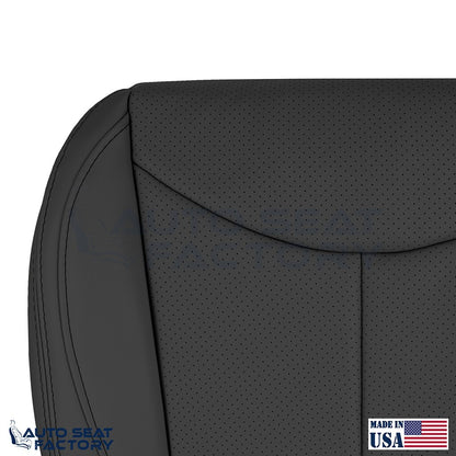 2009 - 2013 Fits Infiniti G37 CONVERTIBLE Bottom Black Vinyl Seat Cover, Perf. - OEM-Style Replacement Seat Cover