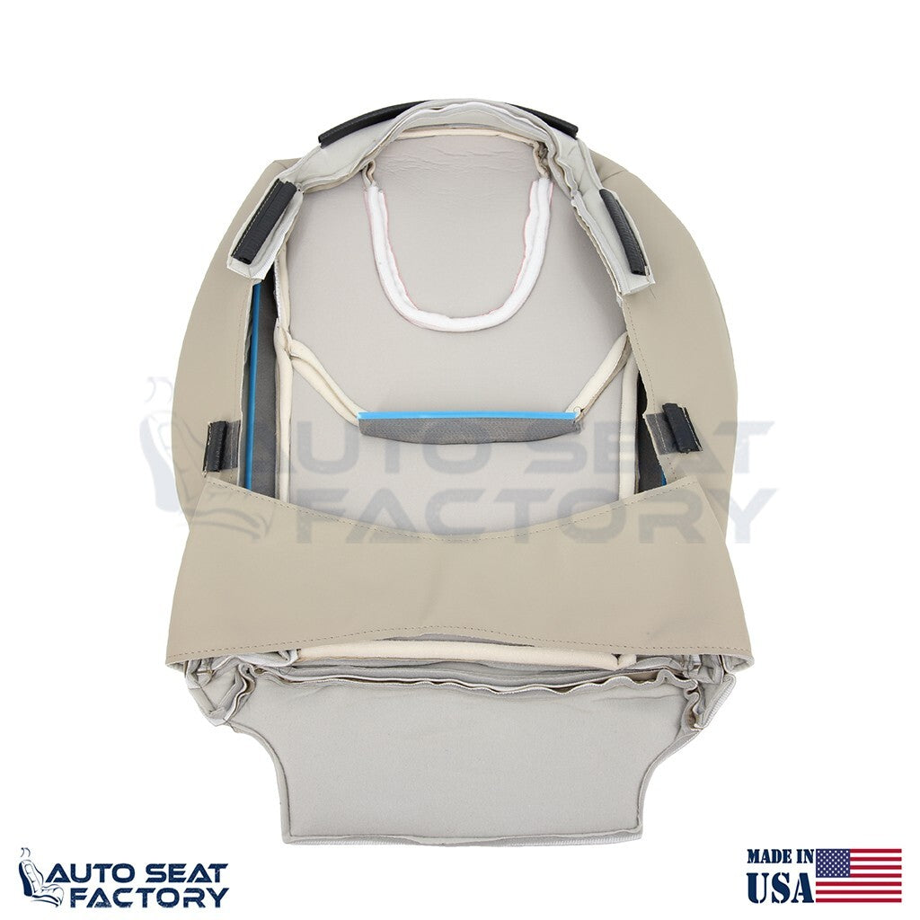 Fits 2013 - 2017 Ford Edge Titanium Perf. Driver Top Bottom Tan Vinyl Seat Cover - OEM-Style Replacement Seat Cover