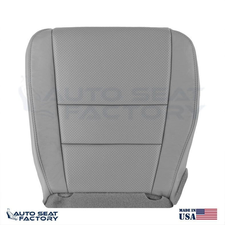 Fits 2007 - 2014 Honda Ridgeline Front Bottom Perforated Gray Vinyl Seat Covers - OEM-Style Replacement Seat Cover
