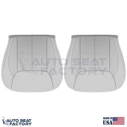 Fits 2006 - 2011 Cadillac DTS LEFT & RIGHT Bottom Gray Vinyl Seat Cover, Perf. - OEM-Style Replacement Seat Cover