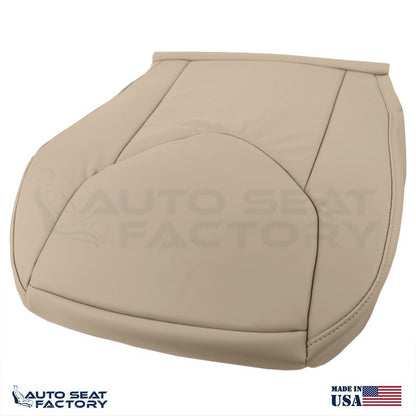 2009 - 2012 Fits Toyota RAV4 SOLID Driver Bottom BEIGE Vinyl Seat Cover - OEM-Style Replacement Seat Cover