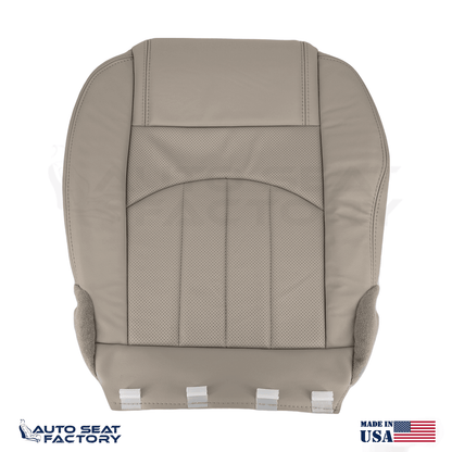 Fits 2013 - 2017 GMC Acadia Perforated PASSENGER Bottom Dune Vinyl Seat Cover - OEM-Style Replacement Seat Cover