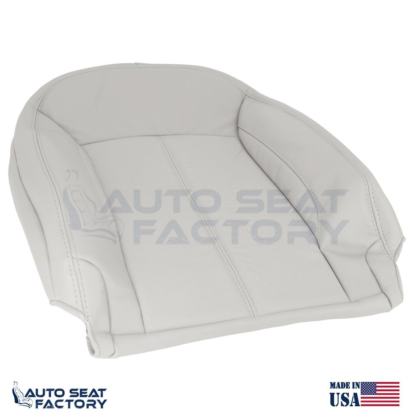 Fits 2010 -2013 Buick LaCrosse Driver Top & Bottom Gray Vinyl Seat Covers, Perf. - OEM-Style Replacement Seat Cover