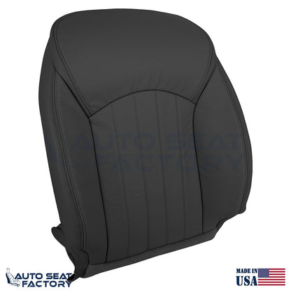 2014 - 2017 Fits Infiniti QX50 Driver & Passenger Top Black Vinyl Seat Covers - OEM-Style Replacement Seat Cover