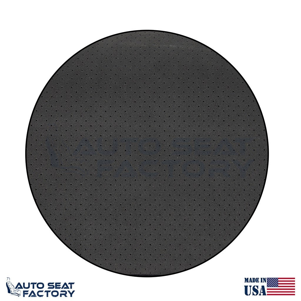 Fits 2014 2015 Dodge Durango LEFT RIGHT Bottom Black Leather/ Suede Seat Covers - OEM-Style Replacement Seat Cover